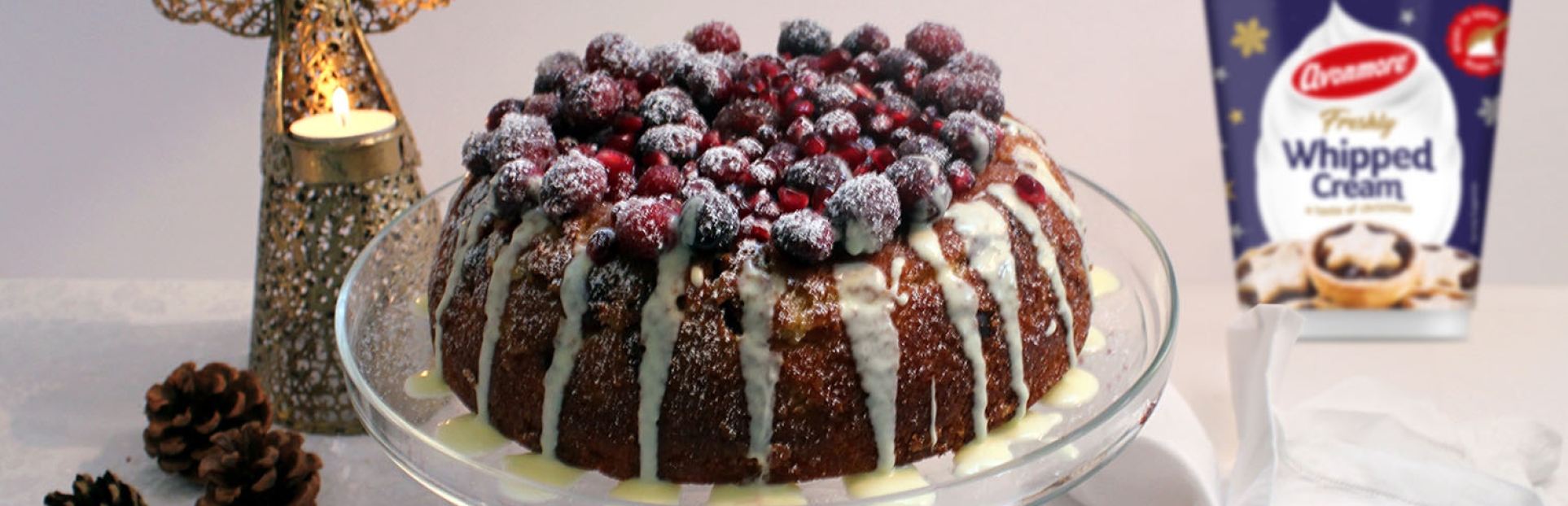 Sparkling Cranberry and White Chocolate Bundt Cake