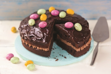 Triple Chocolate Easter Cake