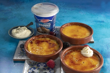 an image of crema catalana and avonmore whipped cream tub