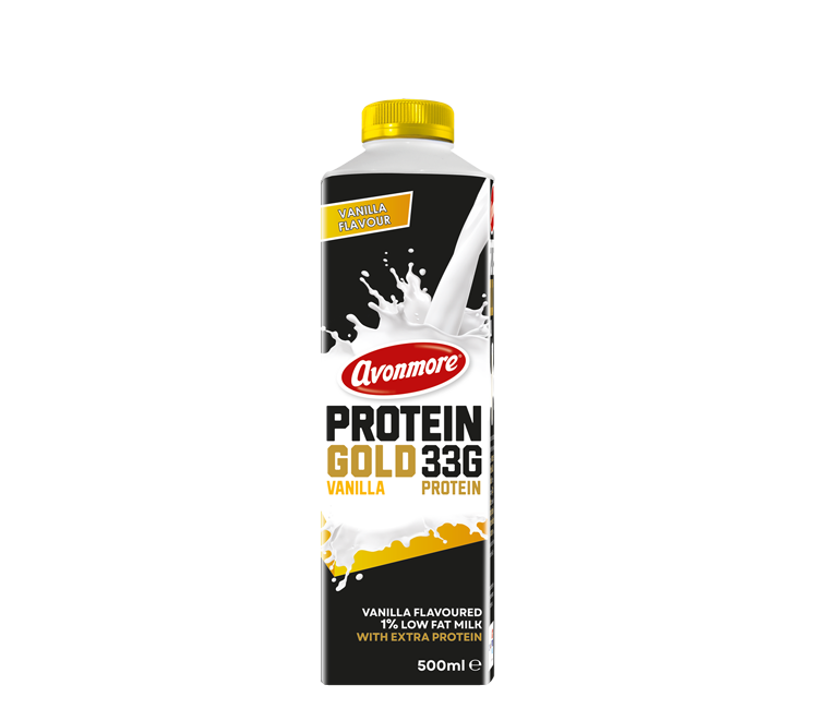 new protein gold vanilla product pack shot