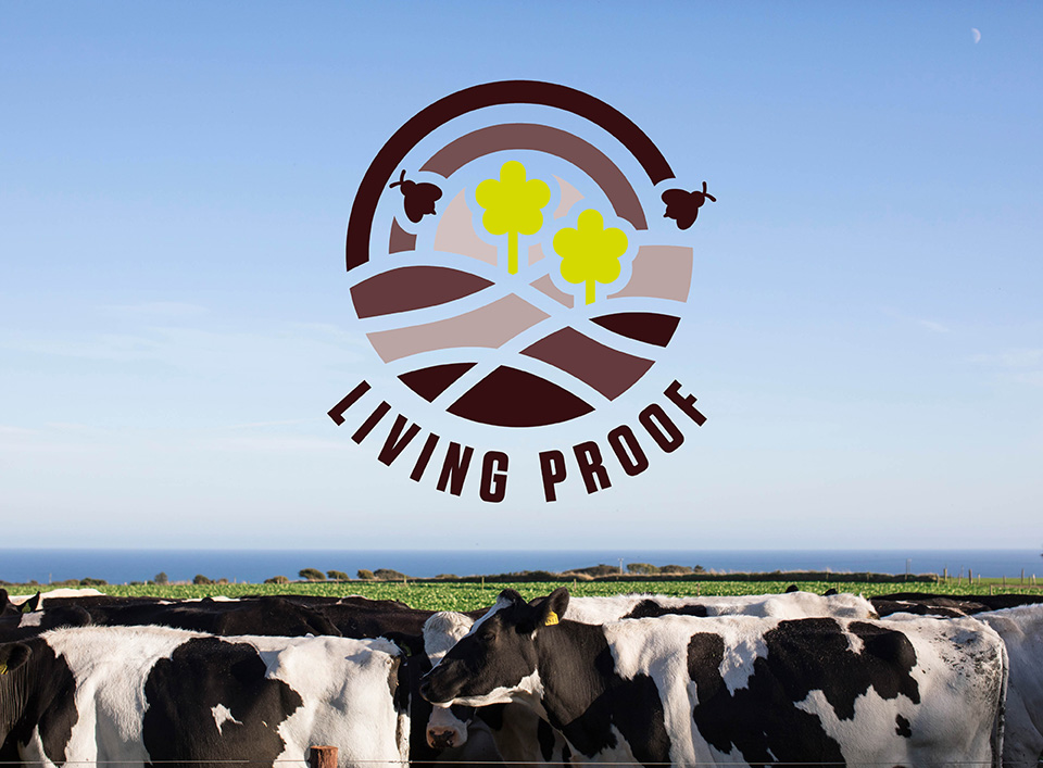 living proof sustainability image with cows