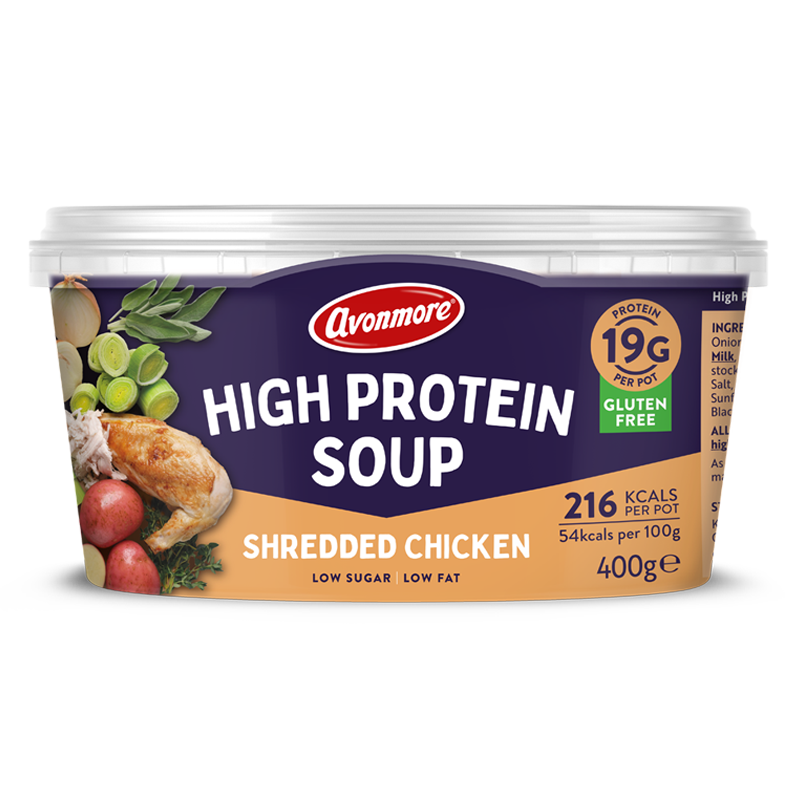 High Protein Shredded Chicken Soup