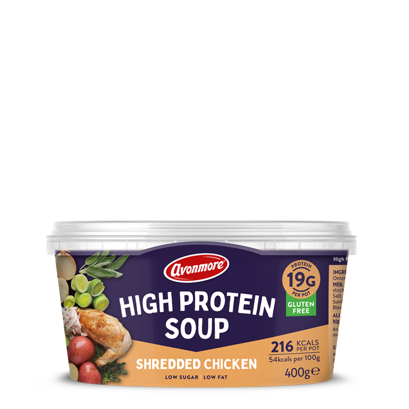 High Protein Shredded Chicken Soup